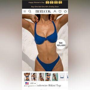 Jacquard Underwire Bikini Top